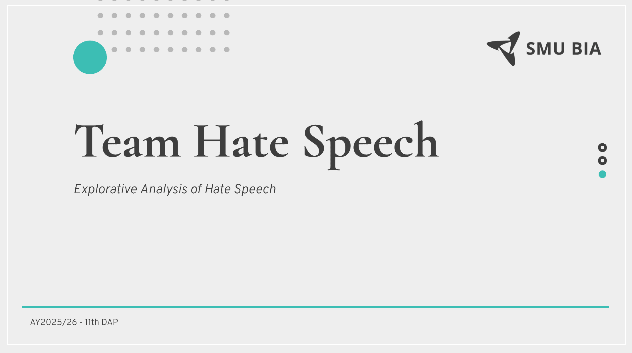Hate Speech Classification - 11th DAP Project